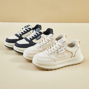 รองเท้าผ้าใบเพิ่มความสูงพื้นหนาสำหรับผู้หญิงแบบลำลอง - Product Image 1