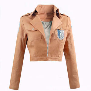 Disfraz de <span class=keywords><strong>Cosplay</strong></span> de Anime Ataque a los Titanes Shingeki No Kyojin, Abrigo de Poliéster, Disfraces de Halloween y Navidad - Product Image 3