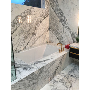Azulejos de Baño de Mármol Blanco Arabescato - Product Image 1