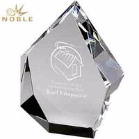 Trophée en cristal en forme d'étoile pour la reconnaissance, texte gravé personnalisé, qualité supérieure, récompense professionnelle