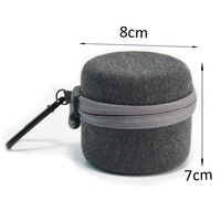 Mini rond fermeture éclair haut-parleur Audio boîte Portable antichoc amplificateur haut-parleur accessoires boîte avec mousqueton