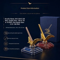 Bolígrafo de Levitación Magnética con Diseño de Águila, Bolígrafo Flotante de Lujo para Escritorio, Regalo Ejecutivo para Decoración de Oficina