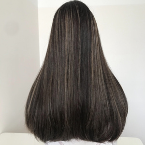 Entrega rápida Ashy Blonde Swiss Lace Virgin Human European Russian Hair 24 pulgadas 60cm Long Kosher Jewish Lace Top Peluca - Product Image 4