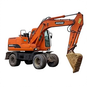 Used Wheel Excavator Doosan DH150W-7 Korea <b>Small</b> Size Construction Machinery Equipment 95%NEW High Quality Motor <b>Pump</b> for Sale - Product Image 1