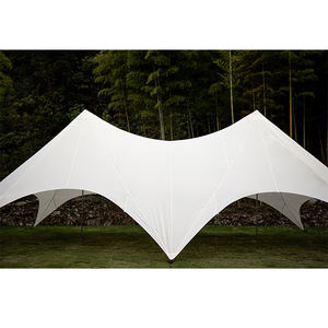 Toldo cuadrado súper grande 129 ligero de doble pico a prueba de lluvia al aire libre protector solar toldo para acampar por línea de productos de lona - Product Image 4