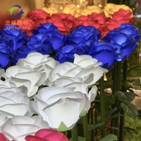 VENTE FLASH - Lumières LED romantiques pour Noël et mariage, extérieur, roses et tulipes, blanc chaud/jaune, en plastique haute luminosité, indice de protection IP65, 12V, CRI90