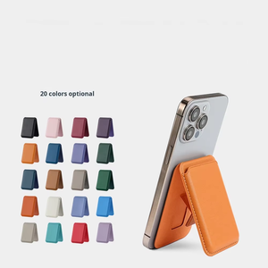 Portefeuille magnétique pour téléphone personnalisé en usine, support de téléphone en cuir PU, porte-cartes magnétique pour iPhone 16/15/14/13/12 Series - Product Image 1