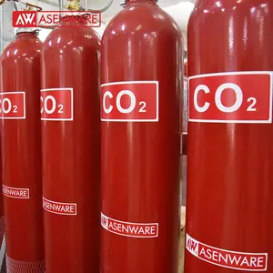 Asenware karbon dioksit yangın söndürme sistemi otomatik yangın söndürme sistemi 70L CO2 yangın koruma sistemi
