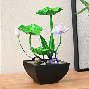 Mini <span class=keywords><strong>Fontaine</strong></span> à <span class=keywords><strong>Eau</strong></span> de Table avec Roches Naturelles, Décoration d'Intérieur pour Bureau, Maison et Chambre - Product Image 3