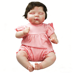 20 Zoll lebensechte, niedliche, weiche Prinzessinnen-Reborn-Babypuppen, Ganzkörper-Mode-Set, Kleinkind-Neugeborenenpuppen für kleine Mädchen - Product Image 5