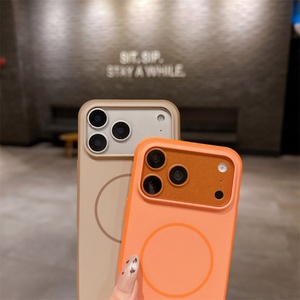 Pure Color Matte Skin Shockproof Magnetic <b>Case</b> for iPhone 17 Pro Max Air 16 15 Pro Max Plus Cell Phone Cover - Product Image 5