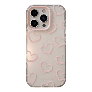 Grigio rosa Graffiti amore per <span class=keywords><strong>iPhone</strong></span> 16 Pro Max custodia per telefono cellulare trasparente magnetico custodia per Apple 15 14 13pro - Product Image 6