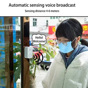 Altavoz con Inducción Infrarroja y Recordatorio por Voz, Reproductor de Audio MP3 Antirrobo, Avisador de Bienvenida con Voz, Grabador de Mensajes - Product Image 3