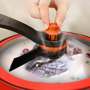 Nuova Pentola a Pressione <span class=keywords><strong>in</strong></span> <span class=keywords><strong>Ghisa</strong></span> con Coperchio <span class=keywords><strong>in</strong></span> Vetro, Fondo <span class=keywords><strong>in</strong></span> Acciaio Inox, Anello di Tenuta Antiaderente, Manico <span class=keywords><strong>in</strong></span> Metallo, Pentole per Zuppe e Brodi - Product Image 4