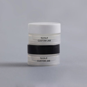 Tarro de plástico de 5g, cilindro de PP con tapa de rosca negra para envasado de crema, contenedor de muestra cosmética - Product Image 2