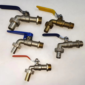 Grifo de agua de jardín de latón Grifo de latón Bibcock para uso en lavabo Suministro de grifo de latón - Product Image 2