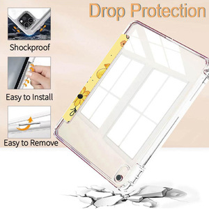 Tùy chỉnh phong cách riêng in PU da đóng mở bìa với rõ ràng Cover quay lại trường hợp máy tính bảng với xây dựng trong chủ bút chì cho <span class=keywords><strong>iPad</strong></span> - Product Image 5