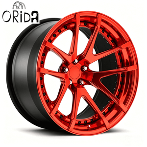 Nuevas Llantas Forjadas Cóncavas Rojas Brillantes de 16-24 Pulgadas, Llantas de 2 Piezas para Automóviles de Pasajeros 5x114.3 5x112 Mercedes para Chevy de Alta Calidad - Product Image 2
