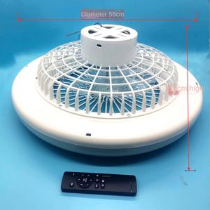 Lampe de chambre nordique ventilateur de plafond lampe Macaron ventilateur électrique Restaurant Invisible ménage intégré Simple ventilateur intelligent lustre - Product Image 3