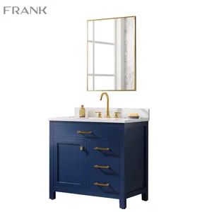 Tủ Rửa 36 Inch Mdf Fancy Phòng Tắm Vanity Tra Giỏ Lưu Trữ Lớn Giỏ Giặt/Phòng Tắm