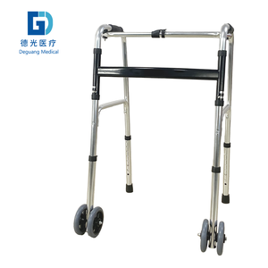 อุปกรณ์ช่วยเดินพับได้ทำจากอะลูมิเนียมอัลลอยน้ำหนักเบาสำหรับผู้ใหญ่อุปกรณ์เสริมสำหรับเดินปรับแต่งได้ผ่านการรับรอง CE - Product Image 1