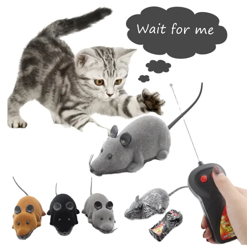 2022 Bán Buôn 4 Màu Mềm Plush Popping Chuột Trêu Chọc Chew Đồ Chơi Vui Vẻ Thông Minh Usb Điện Tử Di Chuyển Chuột Mèo Đồ Chơi