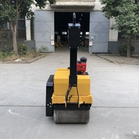 Rouleau vibratoire à double tambour autoporté UCM-50C 520 kg 25 kN avec moteur, pompe et alternateur pour asphalte, sol et travaux de construction