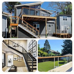 Cable de acero pulido recubierto de vinilo de 3/16 pulgadas para sistemas de barandillas, pasamanos de escaleras, balaustres, porches, elevadores de 8 hilos, minería petrolera - Product Image 6