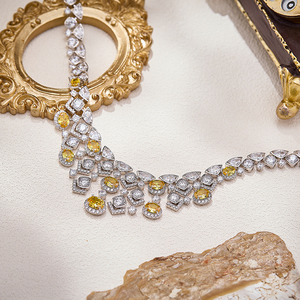 <span class=keywords><strong>Collier</strong></span> de soirée pour femme style <span class=keywords><strong>marocain</strong></span>, zircon de qualité 5A, laiton, bijoux de haute qualité, article très vendu à Dubaï - Product Image 5