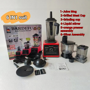 Electrodoméstico de cocina 6 en 1, batidora comercial, licuadora para smoothies, procesador de alimentos, licuadora de alta resistencia 3 en 1 - Product Image 4