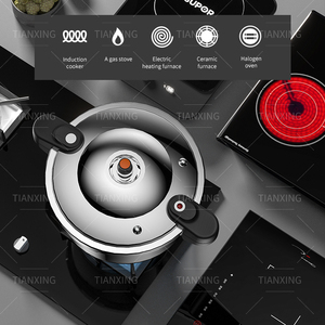 <span class=keywords><strong>Olla</strong></span> de <span class=keywords><strong>Presión</strong></span> de Acero Inoxidable TIANXING <span class=keywords><strong>a</strong></span> Prueba de Explosiones para Cocina Doméstica 5-16L con Doble Asa para Estufa de Inducción y Gas - Product Image 6