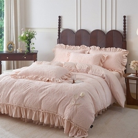 Nouvelle Housse de Couette en Velours Polyester Épais et Sculpté, Ensemble Quatre Pièces pour Usage Domestique et Hôtelier