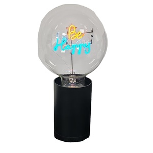 Lampe de table LED G125 personnalisée support de lampe en aluminium moulé sous pression lampe E27 rechargeable USB type-c ampoule à filament moderne lumières - Product Image 2
