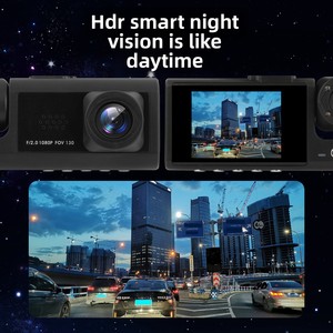 Mới dernook h063 2-inch Dash Cam 1080P HD CMOS cảm biến tầm nhìn ban đêm ba máy ảnh phổ đồ đạc vòng lặp xe lùi Viện trợ - Product Image 4