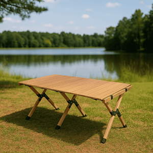 solid wood tabletop outdoor garden <b>tables</b> and chairs - Product Image 1