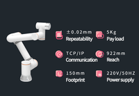 Robot industriel collaboratif SHENGXIN FR5, charge utile de 5 kg, portée du bras de 922 mm, précision de positionnement de 0,05 mm, moteur à 6 axes, PLC, laser 5 kW