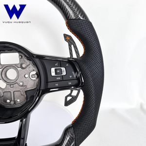 Volante de Fibra de Carbono Resistente al Desgaste para Volkswagen BORA, CADDY, GOLFGTI, <span class=keywords><strong>GOLFGTD</strong></span>, JETTA, TOURAN, POLO, Mejora del Rendimiento - Product Image 6