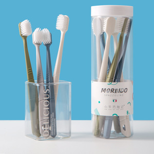 แปรงสีฟัน MORLIDO แปรงสีฟันขนนุ่มสำหรับผู้ใหญ่ 8 ชิ้น - Product Image 1