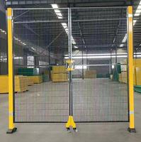 Clôture d'isolation mobile pour atelier et entrepôt, protection en maille perforée à trous serrés, acier galvanisé, personnalisable