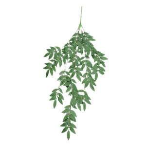 Vignes artificielles en saule, feuilles en soie vertes, 5 branches, décoration suspendue pour mariage, maison, extérieur, accessoires de photographie - Product Image 5