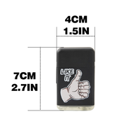 Briquet à gaz butane rechargeable coupe-vent en plastique classique avec logo personnalisé, cadeau d'affaires