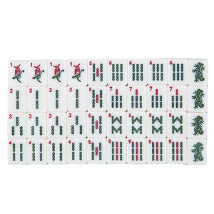 Jeu de Mahjong américain miniature de 26 mm, 166 pièces, jeu complet classique, jeu complet de tuiles pour table de jeu - Product Image 4