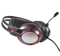 Casque de jeu filaire stéréo supra-auriculaire dynamique pour PS4/N7/PC, faible latence (<30ms), étanche IPX-5, indicateur de batterie LED, DJ