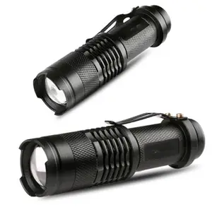 SK-68 Tactical Lamp 3w 300lm Adjustable Focus Zoomable Torch Light 3 Modes Handheld Mini Q5 LED Flashlight