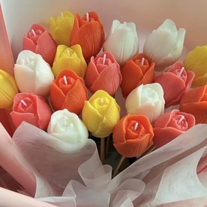 Cetakan Silikon Bunga Tulip, Lilin Aromaterapi, Sabun Buatan Tangan, Fondant, Cetakan Kue Cokelat & Kue untuk DIY - Product Image 1