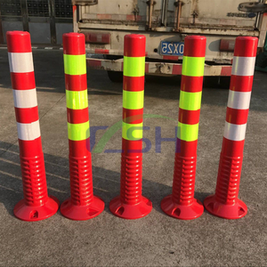 Bolardo Barrera de choque extraíble Carretera 2024 Gran oferta Columna DE SEGURIDAD Altura ajustable Poste de carretera 600Mm Advertencia anticolisión - Product Image 4