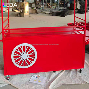 LEDA Outdoor Wedding <strong>Decorations</strong> Mobile <strong>Stalls</strong> Night Market Promotion Carts Display Platforms Booth Supports Candy Carts - Product Image 4