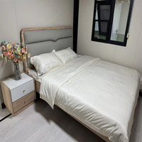 Vente en gros à distance Maison conteneur préfabriquée de luxe Mini maison mobile préfabriquée extensible avec 2 chambres pour immeuble de bureaux
