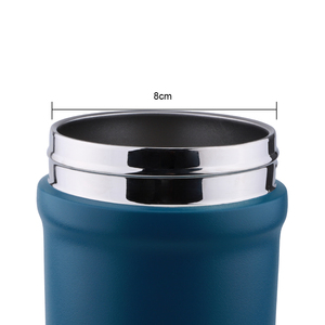 Bouteille d'eau de sport à poignée 20oz 30oz Double paroi en acier inoxydable Thermos portable isolé sous vide Boule en acier inoxydable Style campagnard Utilisation en salle de sport - Product Image 5