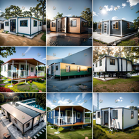 Maison mobile préfabriquée de luxe extensible et pliable de 40 pieds, 2, 3 ou 4 chambres, maison modulaire en conteneur pour habitation, villa, certifiée CE pour l'Europe